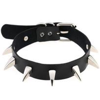 Nauja Goth Punk Spike Rivet Choker apykaklė moterims Steampunk Pentagram Kaklo papuošalas Emo Kaklo dirželis Cosplay Chocker Gothic Priedai black