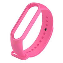Apyrankės, skirtos Xiaomi Mi Band 3 4 5 6 Sports Smart Watch Kvėpuojantis silikoninis diržas, skirtas Mi Band3 Mi Band4 Mi Band5 Mi Band6 Reguliuojamas pakaitinis dirželis For Xiaomi Band 5 / 6 pink