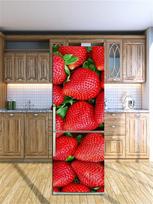 Maisto šaldytuvo lipdukai Vinilo šaldytuvo tapetai Viso durų dangčio Virtuvė Lipnios šaldiklio plėvelės sienos plakato sieniniai lipdukai 60x150cm(1pcs)