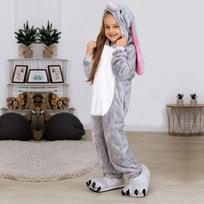 Vaikų žiemos kombinezonas Vienaragio pižamos Kigurumi Gyvūnų Žirafos Pižamos Berniukų Mergaičių palaidinės Cosplay Flanelinės triušio miegui skirtos vaikiškos kostiumėlės 7t gray