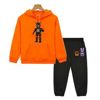 FNAF boys girls Hooded Sets Anime hoodie Fleece pullover Jacket Autumn Bear Rabbit Game Kawaii sweatshirt  kids boutique clothes 140 oranžinė
