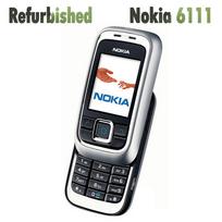Atnaujintas originalus Nokia 6111 mobilusis telefonas su 1 SIM kortele 1 Battery 1 Charger rožinė