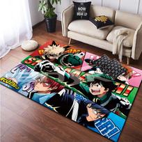 Japoniški Anime Animaciniai My Hero Academia Didelis Plotas Kilimas Svetainei Miegamajam Bendrabučiui Grindų Kilimėliai Durų Kilimėliai 40cm x 60cm gray