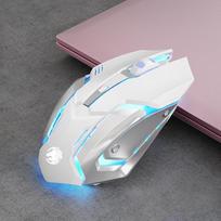 G305 žaidimų pelė USB įkraunama 2.4G belaidė Bluetooth pelė nutildyti Ergonomiška pelė 1600DPI 6 mygtukų LED apšvietimas, skirtas nešiojamam kompiuteriui wireless balta