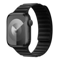 Magnetinis dirželis Apple Watch juostoms 45mm 38mm 49mm 40mm 42mm 41mm Silikoninė sportinė apyrankė iWatch serijoms ultra 9 6 5 7 8 se 44mm 38/40/41mm juoda