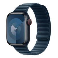 Magnetinis dirželis Apple Watch juostoms 45mm 38mm 49mm 40mm 42mm 41mm Silikoninė sportinė apyrankė iWatch serijoms ultra 9 6 5 7 8 se 44mm 42/44/45/49mm tamsiai mėlyna spalva