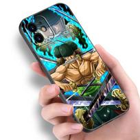 Anime roronoa zoro telefono dėklas Apple iPhone 14 13 12 Mini 11 Pro Max 7 8 XR X XS 7 8 Plus SE 2020 2022 juodas minkštas viršelis iPhone 11
