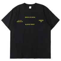 Streetwear Hip Hop Harajuku Didelio dydžio Kanye West Vultures Naujos dainos ir albumo viršelio marškinėliai Vyrams Moterims Gotikinio Laisvo Panko Stiliaus Marškinėliai S black