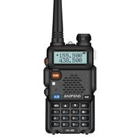 UV-5R 5W Walkie Talkie Interphone VHF UHF Dviejų juostų 128 kanalų FM priėmimas su 2800 mAh EU