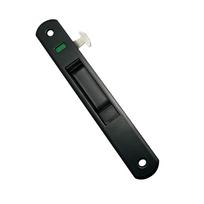 Stumdomų durų lango kabliukas užraktas Modernus mobilus stiklo durų vienpusis dvipusis fiksatorius 198X28mm Namų saugumas paslėptas durų užraktas juoda