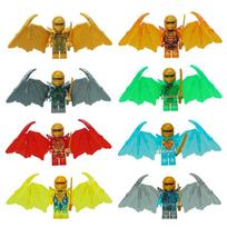 Veiksmo filmas Auksinės minifigūrėlės statybinių blokelių mini figūrėlės Modelių rinkinys Vaikų berniukų gimtadienio Kalėdų dovana No Box