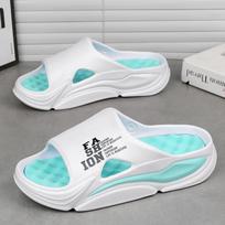 Naujos vyriškos masažinės šlepetės Patogūs šlepetės Sandalai namams ir laukui Paplūdimio laisvalaikio batai Vyriškos šlepetės flip-flopai Vyrai Moterys Namų šlepetės 36-37 white