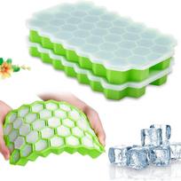Ledo kubelių forma su dangteliu: 37-narės korio dizainas naminiams ledukams With Lid in OPP Bag žalia
