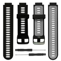 Laikrodžio apyrankė skirta Garmin Forerunner 735XT 735/220/230/235/620/630 Minkšto silikono išmaniojo dirželio pakeitimo apyrankė Forerunner 630 pilka