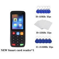 X7 RFID Išmaniojo lusto skaitytuvas IC ID žetono klonas kopijuoklis 125Khz ženklelio rašytuvas 13.56Mhz žymos dublikatorius 140x55x17mm
