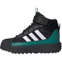 Adidas Originals Superstar Žieminiai Treko Batai Laisvalaikio Patogūs Patvarūs Aukštakulniai Lauko Batai Vaikų Batai Juodi ID1015 31 black