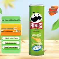 Pringles Sluoksniuoti bulvių traškučiai green