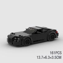 MOC Speed ​​Sports super lenktyninio automobilio modelio konstruktoriai pikapas policijos kaladėlės miesto lenktyninis automobilis visureigis techninis ralio sportinis žaislas black