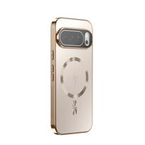 Šiuolaikiškas Estetinis Magnetinis Telefono dėklas Google Pixel 11 Pro XL 10 9 9A 8 8A 7 7A 6 Elegantiškas Galvanizuotas Dangtelis TikTok Vartotojams Google Pixel 6 auksas