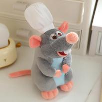 Ratatujas Pliušinė Pelė Žaislas Lankelis Žavingas Plaukų Aksesuaras Kimštas Dovana Lėlė Dark Gray Doll,20cm gray