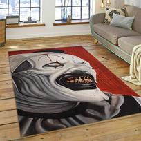 3D Terrifier 3 Siaubo Klouno Filmo Animacinis Kilimas Kilimėlis Miegamojo Svetainės Namų Sofos Dekoravimui, Vaikų Žaidimų Dekoras Grindų Kilimėlis Dovana 40x60cm( 15x23in ) gray