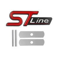 ST LINE logotipo priekinės grotelių emblema, ženklelis, automobilio galinės bagažinės lipdukai, decalai Focus Kuga Fiesta Mondeo ESCAPE Ecoboost 7.9 x 2.7cm
