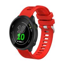 Garmin Forerunner 55 20mm silikoninė twill laikrodžio apyrankė For Garmin Forerunner 55 raudona