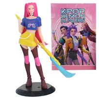 K-Pop Demonų Medžiotojai 18cm Anime Veiksmo Figūrėlės Rinkinys - Kolekcionuojamos Lėlės Rumi Zoey Mira - Animaciniai Piešiniai Merginų Grupė Kpop Figūrėlės