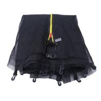 6 stulpų batuto atsarginis saugos tinklas Batuto aptvaro tinklas Kvėpuojantis nailoninis apsauginis tinklas Batuto priedai diameter 2.44M 6 rod black