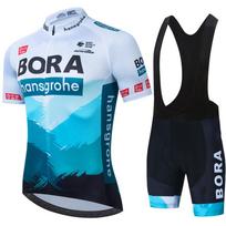 Vyriškas dviračių komplektas Šortai UCI BORA Apranga Sportiniai Mtb Džersis Kalnų Drabužiai Kelnės Uniforma Vyriški Drabužiai Road Bike Komandos Džersiai Vyras Asian size - 3XL