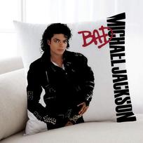 M-Michael J-Jackson-ES Dainininko pagalvės užvalkalas Namų patalynė Sofa svetainė Pagalvės užvalkalas Paprastas švelnus odai Pagalvės užvalkalas Šventės dovana 12x12Inch white