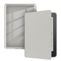 10/11/12 kartos folio dėklas, išmanusis dėklas Kindle Paperwhite 1/2/3/4/5 2024 6-7 colių DP75SDI KPW 1 2 3 pilka