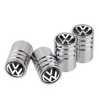 VW Naujiems 4 vnt. Antirūdyjiniai Automobilio Ratų Padangų Vožtuvų Stiebelių Dangteliai Volkswagen Rline GTI Golf Bora Scirocco POLO Sharan Sa