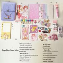 Stebuklingos Mergaitės Sakura Planuoklio Rinkinys: Mielas laisvų lapų dienoraštis ir įrankiai