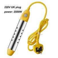 Baseino Šildytuvas Vandens Šildymo Katilas Baseinas Saulės Vonia Panardinamas Nešiojamas Karštas Greitas Automatinis Išjungimas Pažangus 1500W/2500W yellow