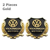 VOLKSWAGEN VW 2 vnt. Automobilio Emblema 3D Metaliniai Kviečių Varpos Kėbulo Lipdukas Ženklelis Auto Aksesuarai Volkswagen VW Rline R GTI Golf Pas black