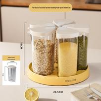 Sure! Here is a rewritten product name:  Sealed Food-Grade Grain and Rice Storage Jar, Insect-Proof & Moisture-Proof. beige