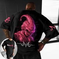 2026 Dragon Ball Vasariniai Unisex Marškinėliai Japoniški Anime Majin Buu Medvilniniai Y2K Harajuku Trumpomis Rankovėmis Hip Hop Gatvės Apranga Per dydį Trumpomis Rankovėmis Laisvalaikio XXXL black