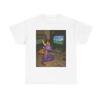 Spyro Graphic T Shirt Mens Womens Tees Top Vintage Funny Gaming Unisex Heavy Cotton Tee L black