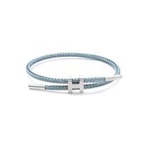 Reguliuojama 3D auksinė vielinė grandinėlė apyrankė, nerūdijančio plieno ir titano, atspari vandeniui 3mm Thick Steel Buckle mėlyna