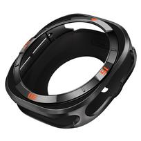 Prabangus aliuminio dėklas, skirtas Samsung Galaxy Ultra Watch Ultra 47mm, metalinis dangtelis, skirtas Samsung Galaxy Ultra 2025 47MM, ekrano apsauga Galaxy watch ultra black
