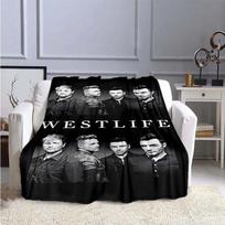 Westlife grupės muzikinis pledas, cosplay minkštas šiltas sportinis jogos sofos lovos pledas, Valentino dienos dovanų gerbėjams, gobeleno plakatas 100cmx150cm