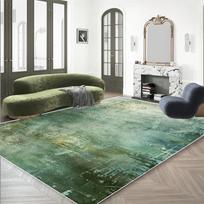 Modernus žalias abstraktaus rašto kilimas 200x300 Neslystantis svetainės kilimas Lengvai valomas Didelis miegamojo grindų kilimėlis Papuošimas 60x90cm