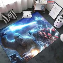 Naujas Godzilla VS Kong Animacinis Kilimas Neslystantis Patvarus Didelis Kilimas Svetainei Miegamajam Namų Dekoras 50x80cm (20x31in)