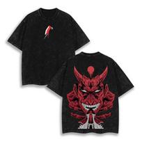 Skalbtas Negabaritinis Balinimo Anime Grafinio Spaudinio Marškinėliai Moterims Ichigo Kurosaki Bankai Hollow Bleach Moteriški Unisex Drabužiai Marškinėliai XL black