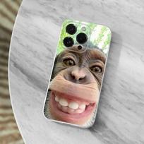 S-Sipping C-Caprisun Monkey Case For iPhone Max,13,XR,SE,12,15,Pro,17,Plus,11,14,16,X,XS,Mini Transparent Soft Cover iPhone16PRO