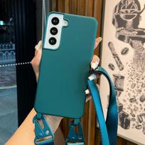 Dirželis dėklui Samsung Galaxy A55 A15 A25 A35 A05S S24 Ultra S21 S23 FE S22 Plus Peties įstrižas dirželis Kaklo silikoninis dangtelis S23 FE blue