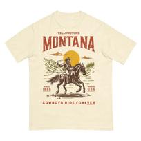 YELLOWSTONE MONTANA Kaubojų marškinėliai Vyrams ir Moterims Vasariniai Medvilniniai Drabužiai Laisvalaikio Mada Trumpomis Rankovėmis Marškinėliai Streetwear Unisex L juoda