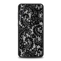 Nėrinių stiliaus šaunios merginos telefono dėklas, skirtas Samsung Galaxy A56 A36 A26 A16 A06 A54 A34 A24 A12 A14 A20 A22 A52 5G, minkštas TPU korpusas, Fundas Samsung A52 black