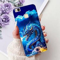 Skirta Huawei P9 Lite dėklas VNS-L21 VNS-L31 Prabangus gėlėtas Dažytas Apsauginis dangtelis Minkštas silikoninis telefono dėklas Skirta HuaweiP9Lite Funda Huawei P9 Lite blue